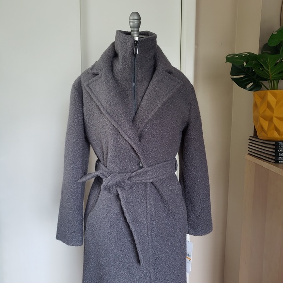 Calvin Klein Boucle Fleece Coat Size Small NEW! - Picture 7 of 15